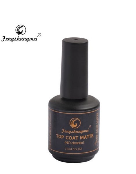 Top Coat Matte (No-Cleanse), 15 ml, Fengshangmei
