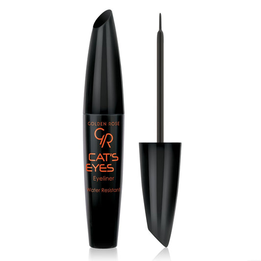 Tuș de ochi Cat's Eyes Liner, culoare negru mat, 6 ml, Golden Rose