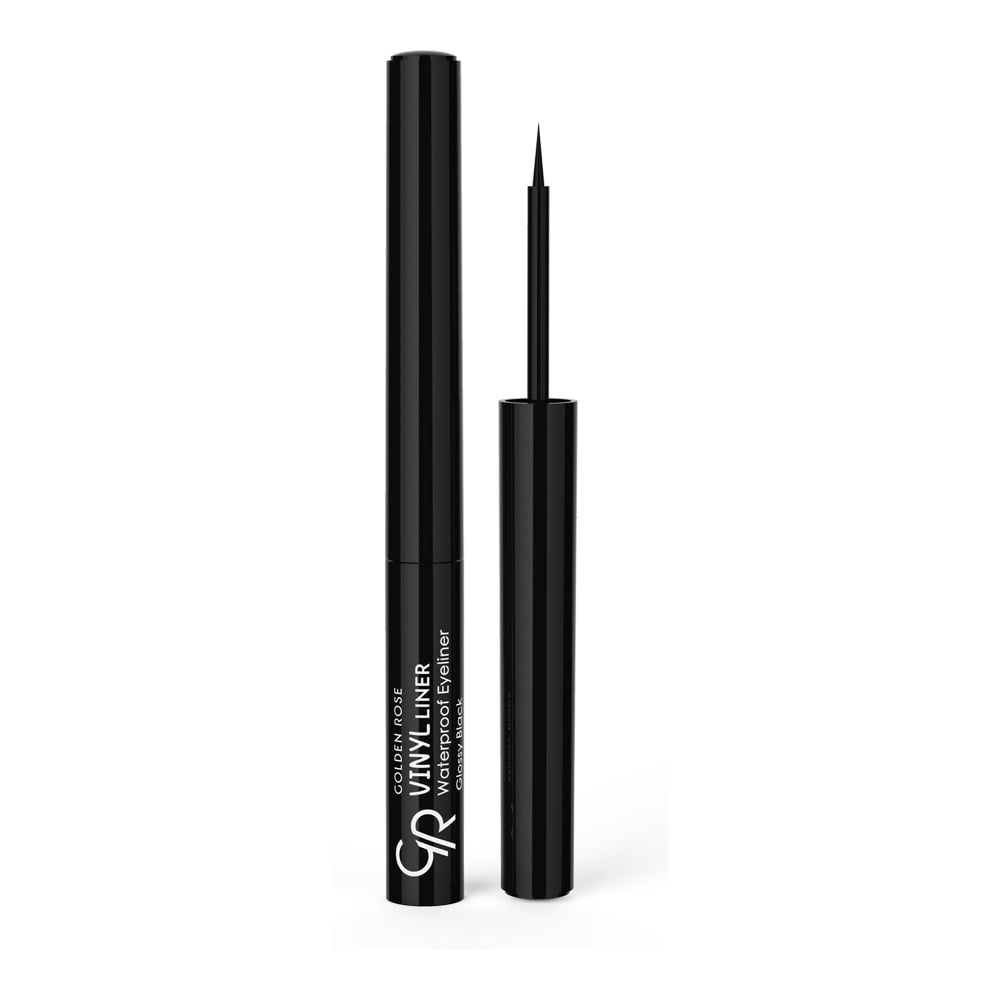 Tuș de ochi Waterproof Vinyl Liner, culoare neagră, 2.7 ml, Golden Rose