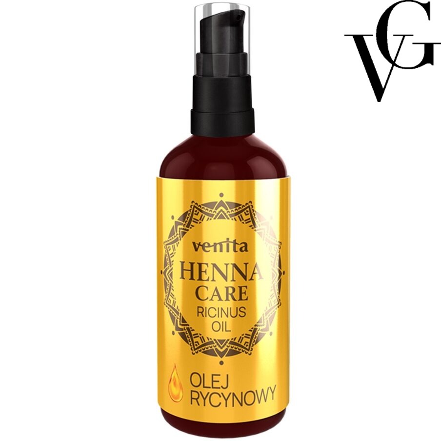 Ulei de ricin pentru păr, piele și unghii Henna Care, Venita, 50 ml