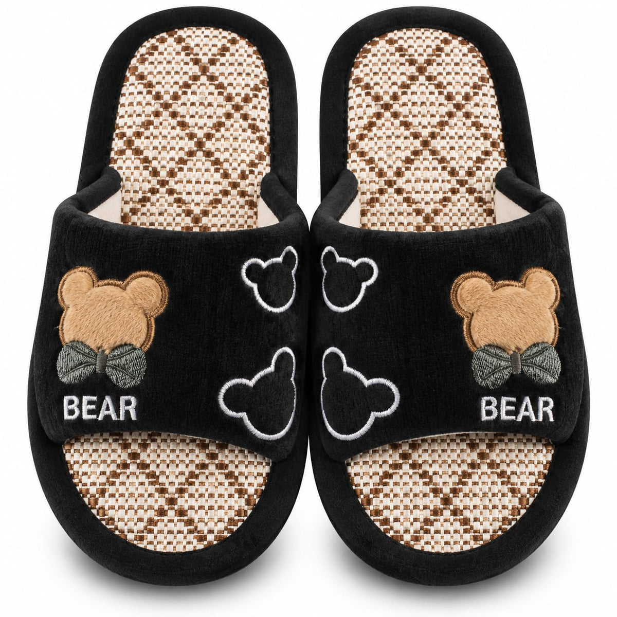 Papuci de casă damă cu ursuleț – model BEAR