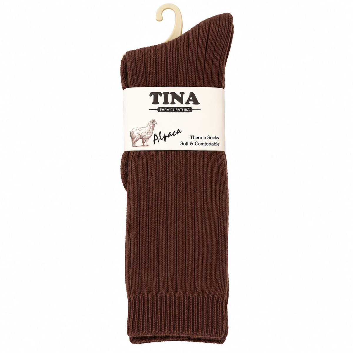 Șosete lungi, călduroase, cu model striat – Damă