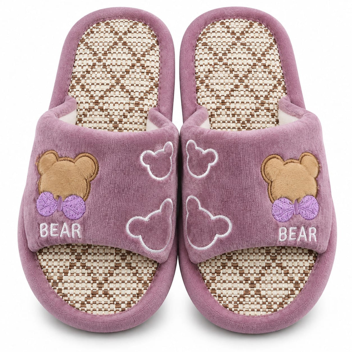 Papuci de casă damă cu ursuleț – model BEAR