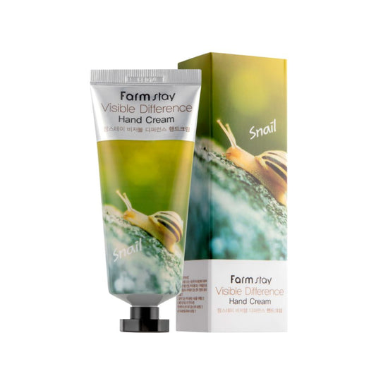 Cremă pentru mâini hidratantă Farmstay Visibile Difference Hand Cream Snail,100 GR