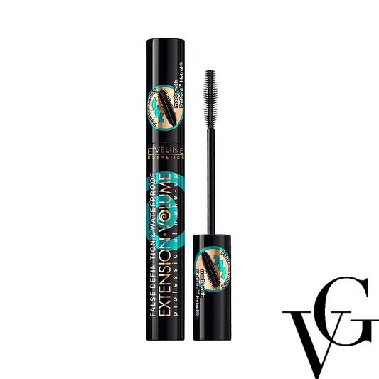 Rimel rezistent la apă Extension Volume, False Definition & Waterproof, 10 ml, Eveline Cosmetics