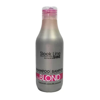 Șampon Blond Blush cu pigment neutralizant roz, 300ml, Sleek Line