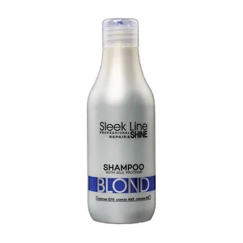 Șampon blond cu pigment neutralizant albastru, 300 ml, Sleek Line
